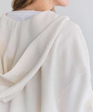 BEIGE， BROOM / スウェット風コンパクトライトパーカー Ecru