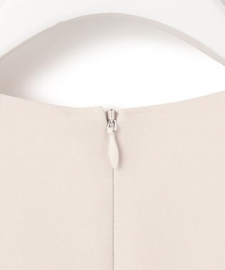 23区 【洗える】バックサテンアムンゼン フレンチスリーブ ブラウス ベージュ系