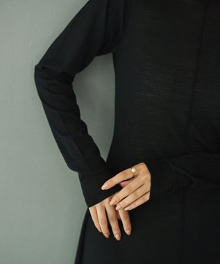 #Newans パーフェクトシルエットニットドレス ブラック