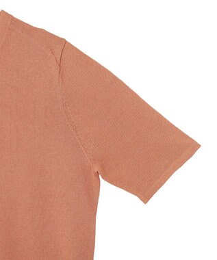 YECCA VECCA 半袖シアーカーディガン Salmon Pink