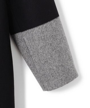 JOSEPH ダブルフェイスカラーブロック　ダブルブレステッドコート Black/grey