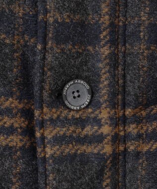 JOSEPH ABBOUD MOUNTAIN 【イタリア素材/ECOファー/9ポケット/ダウン】スライバーチェックダウン コート グレー系4