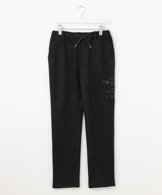 PW CIRCULUS 【MEN】スエードライクテーパードパンツ ブラック系