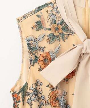 GRACE CONTINENTAL フラワーマーメイドドレス イエロー