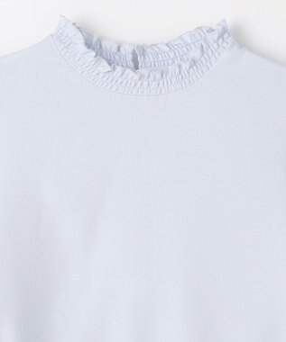 ANY SIS フリルスタンド ブラウス サックスブルー