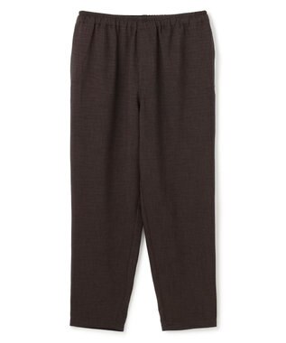 UNFILO MENS リネンライク イージーテーパード ブラウン