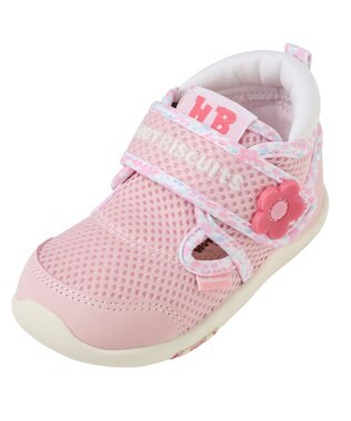 MIKI HOUSE HOT BISCUITS 【14-15.5cm】ダブルラッセル セカンドベビーシューズ ピンク