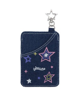 WEGO 【痛バ＆推し活グッズ】デニムハートカードホルダーキーホルダー 柄1