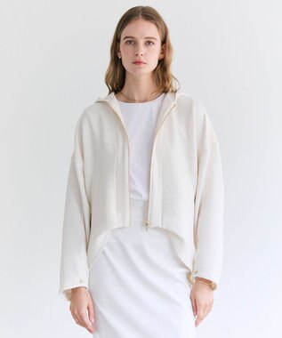 BEIGE， BROOM / スウェット風コンパクトライトパーカー