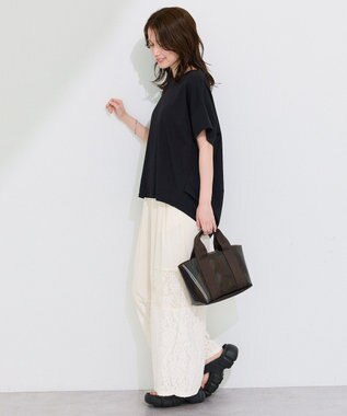 Green Parks 超冷感コクーンカットプルオーバー Black