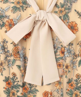 GRACE CONTINENTAL フラワーマーメイドドレス イエロー