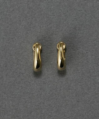 Phoebe 〈金属アレルギー対応〉スキニードロップフープワンタッチピアス　ゴールド/ニッケルフリー ゴールド