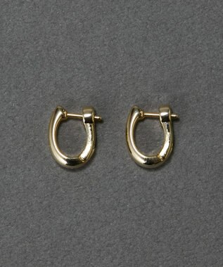 Phoebe 〈金属アレルギー対応〉スキニードロップフープワンタッチピアス　ゴールド/ニッケルフリー ゴールド