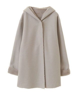 Green Parks フーディガウンコート Light Beige