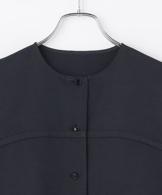 #Newans 【ANSWER for シティライフ】ヨークデザインノースリーブブラウス ネイビー系