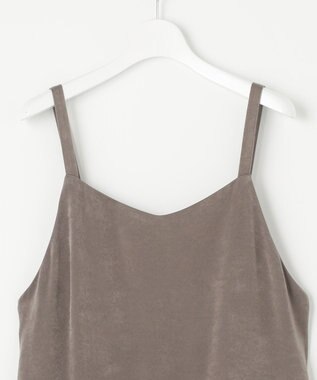 J.PRESS LADIES L 【洗える】マロンサテン キャミソール ワンピース ブラウン系