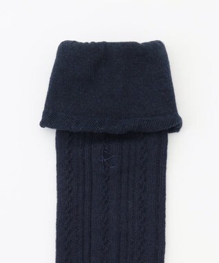 組曲 KIDS 【19-24㎝】シンプル ハイソックス ネイビー系