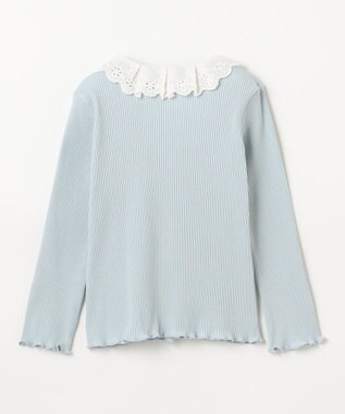 組曲 KIDS 【100㎝】フリルリブ2WAY トップス サックスブルー系