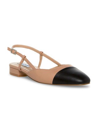 STEVE MADDEN BELINDA バイカラーフラットパンプス タン