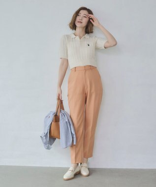 WEGO 別注USPOLO　ケーブルニットポロ ホワイトアイボリー