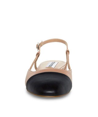 STEVE MADDEN BELINDA バイカラーフラットパンプス タン