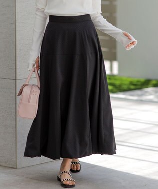 ANY SIS S 【洗える】バルーン スカート ブラック