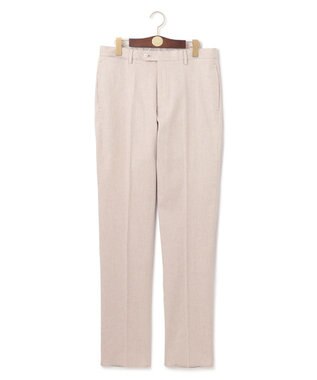 J.PRESS MEN 【ウォッシャブル可】コンフォートストレッチリネン スラックス アイボリー系