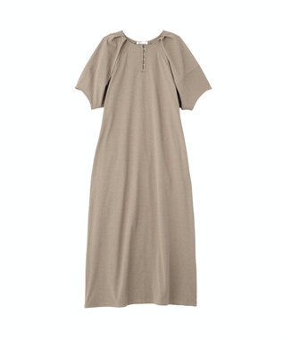 CRAFT STANDARD BOUTIQUE ポーチ付きバルーンスリーブワンピース Dark Khaki