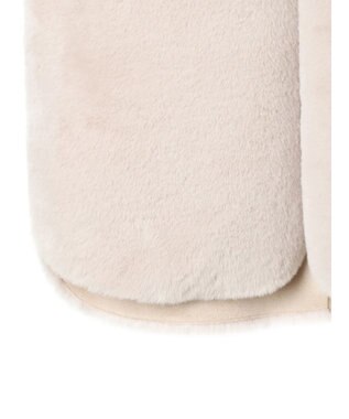 AMERICAN HOLIC 丈違いフェイクファーベスト Gray Beige