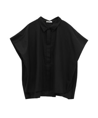 CRAFT STANDARD BOUTIQUE ステンサイドソリッドブラウス Black