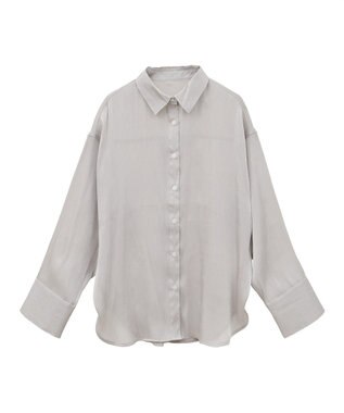 CRAFT STANDARD BOUTIQUE オーガンジーブラウス Gray