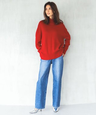 ICB 【CLASSY.1月号掲載・洗える】ウォーターリサイクルデニム カーブパンツ ブルーデニム系