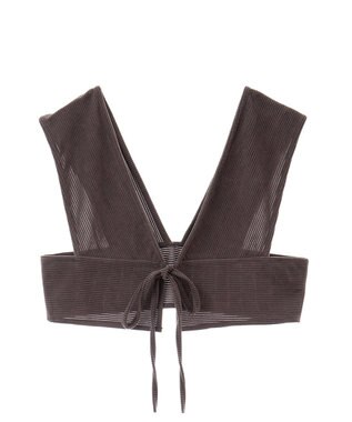 CRAFT STANDARD BOUTIQUE 2WAYカットコーデュロイビスチェ Charcoal Gray