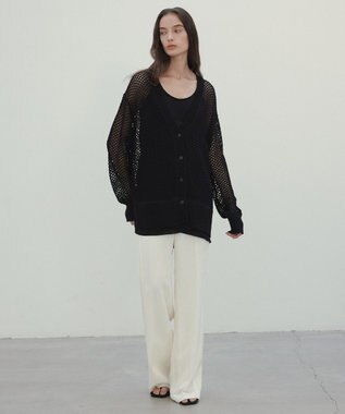 BEIGE， 【洗える】BERNARD / リネンストレートフルレングスパンツ Meringue