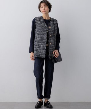 23区 S 【先行予約】23区DENIM ストレートフィット デニムパンツ ネイビー系