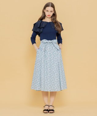 TOCCA 【洗える！】VOYAGE FRILL トップス ネイビー系