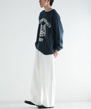 CRAFT STANDARD BOUTIQUE 【ユニセックス】アニマルジャガードニット Navy