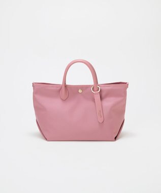 TOPKAPI 【Breath TOPKAPI】ナイロン レザーハンドル シンプル ミニ トートバッグ / 軽量 ピンクグレー