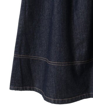 earth music&ecology フロントＺＩＰデニムスカート Indigo