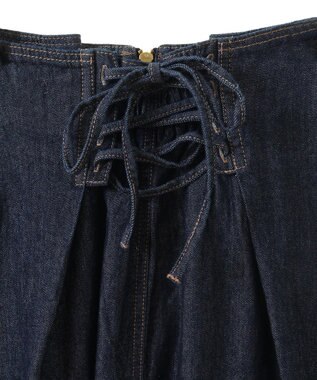 earth music&ecology フロントＺＩＰデニムスカート Indigo