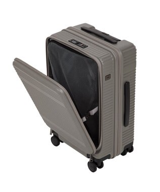 ACE BAGS & LUGGAGE ace. サルートン フロントオープンスーツケース 機内持ち込み Sサイズ 34～40L 05361 グレージュ