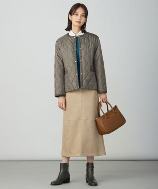 WEB限定カラーあり・洗える】コンパクトタフタキルティング ブルゾン