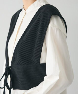 CRAFT STANDARD BOUTIQUE 2WAYカットコーデュロイビスチェ Black