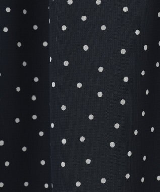 ANY SIS 【洗える】シフォンプリント ブラウス ネイビードット