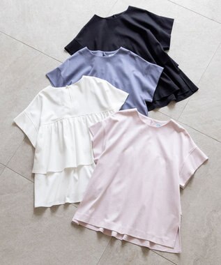 組曲 バックフリル カットソー ピンク系