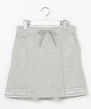 23区GOLF 【WOMEN】カノコダンボールスカート シワになりにくい ライトグレー系