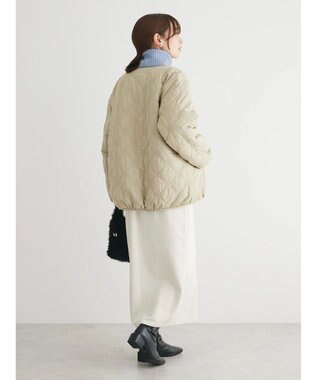 Green Parks ・ＳＵＧＡＲ　ＳＰＯＯＮ　２ｗａｙフラワーキルトブルゾン Light Khaki