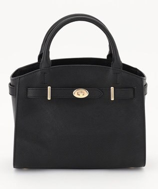 23区 オーバルキーベルト トートバッグ ブラック系