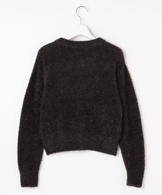 Feroux キラキラシャギー ニット カーディガン グレー系