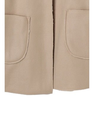 Green Parks ２ｗａｙフード裏ボアミディ丈コーディガン Beige